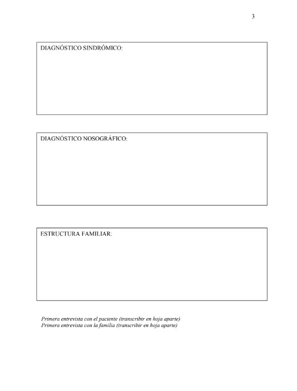 historia clínica para psicologos